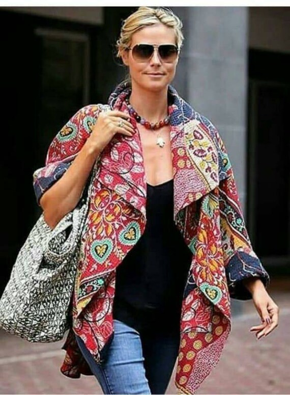 Vintage Kantha Quilt Jacket, Kantha Jacket, Quilted Jacket, Quilt Jacket, Quilt Coat, Kantha Coat, Quilt Jacket Women, Quilted Jacket Women,