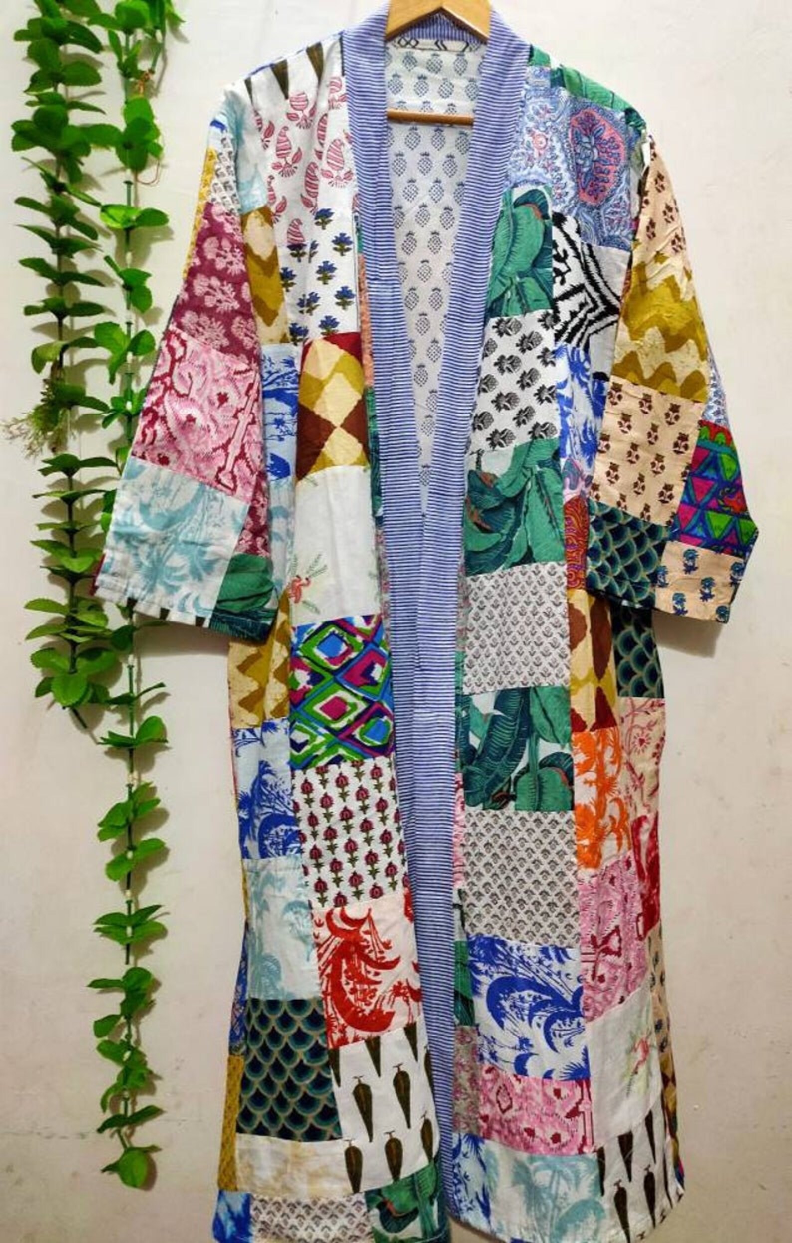 WOMEN ASSORTED Patchwork Cotton Kimono Indian Women Wear Body Etsy