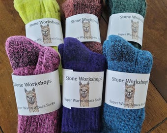 Warm Alpaca Socks: USA Made Winter Socks
