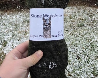 Alpaca Socks, Boot length, USA Made, Winter, Hunting, Warm