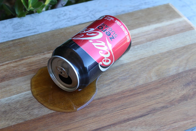 Spilled Can of Fake Soda choose the Brand Etsy