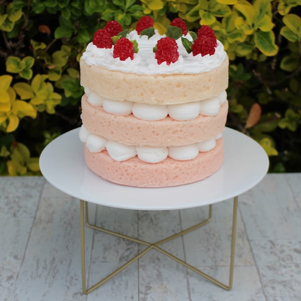 Fake Triple Layer Raspberry Cake