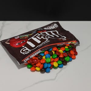 Spilled Large Size Bag of M&M&#39;s