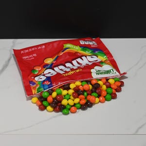 Spilled Large Size Bag of Skittles