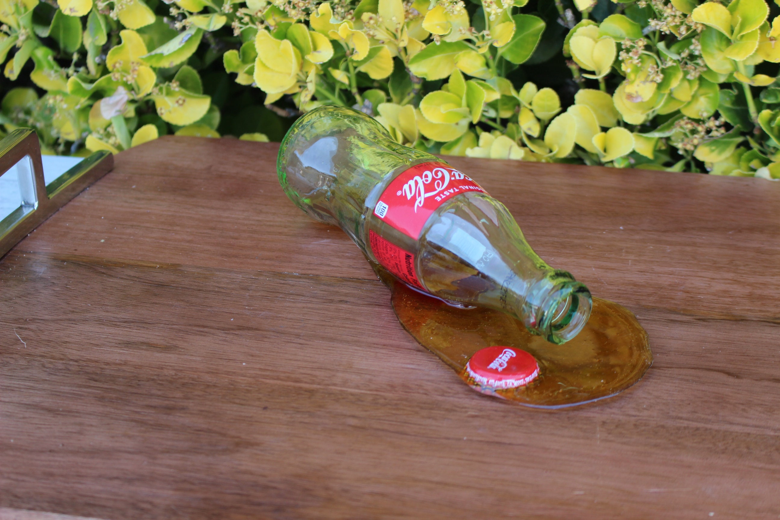 Fake Spilled Coke Bottle Etsy