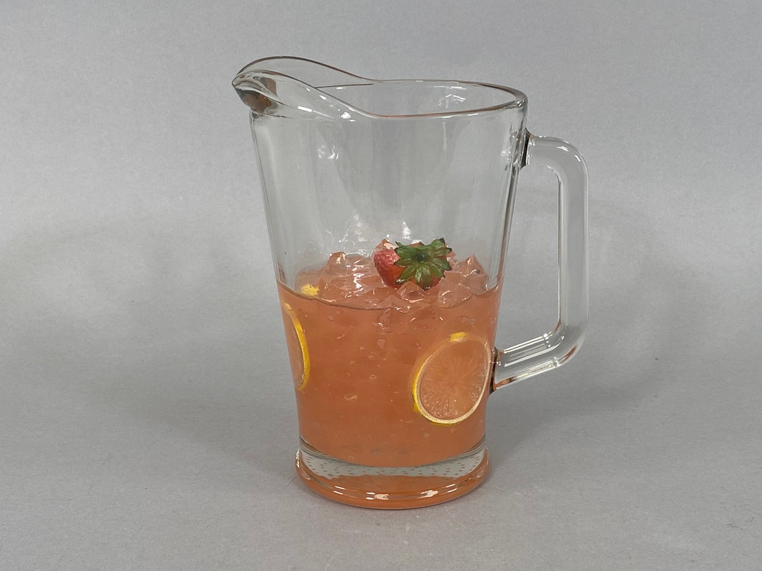 Fake Iced Strawberry Lemonade Pitcher - Etsy
