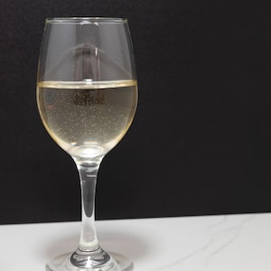Glass of Fake White Wine