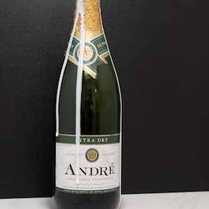 Half Filled Bottle of Fake Champagne