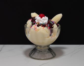 Fake Ice Cream Sundae with Sprinkles