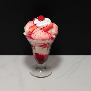 Fake Strawberry Sundae