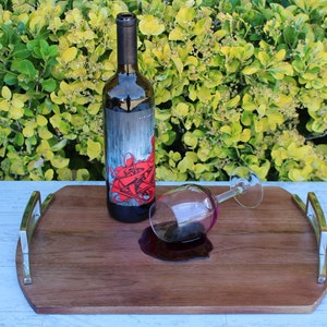 Spilled Glass of Fake Red Wine
