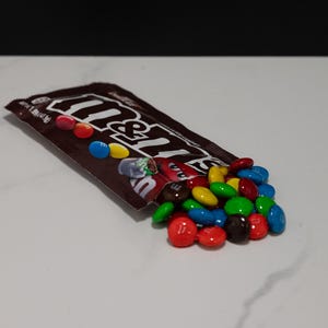 Spilled Individual Size Bag of M&M&#39;S