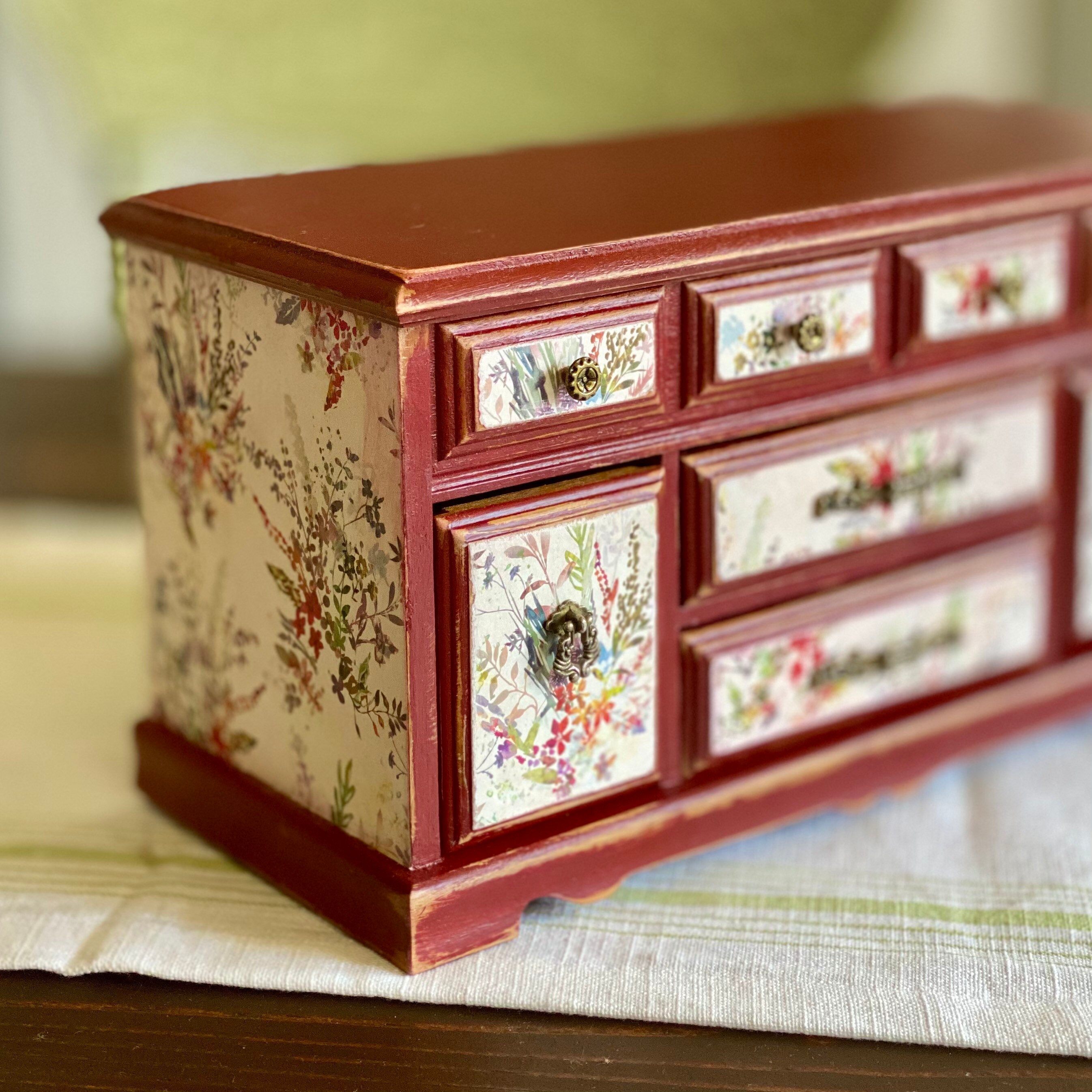 Jewelry Box/Shabby Chic/Vintage/Wood Jewelry Etsy