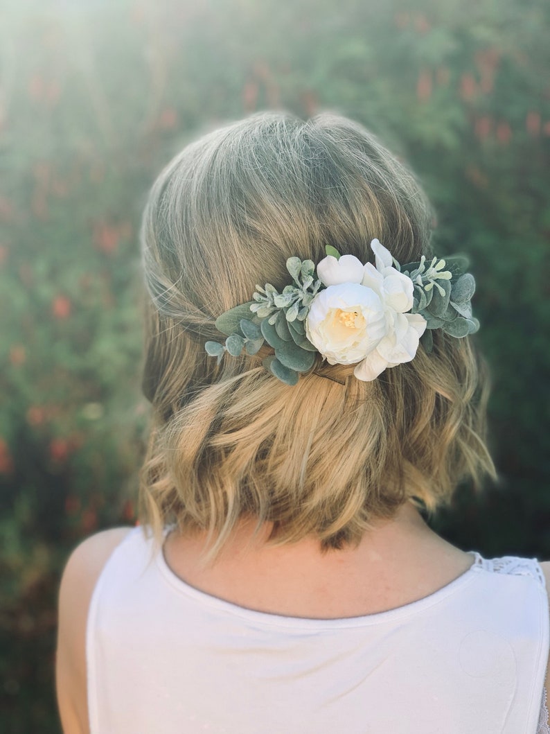 Artificial Flower Bridal Hair Comb Wedding Flower Hair Accessories Real Touch Floral Head Piece Mother Of The Bride Hair Accessory Accessories Weddings Valresa Com