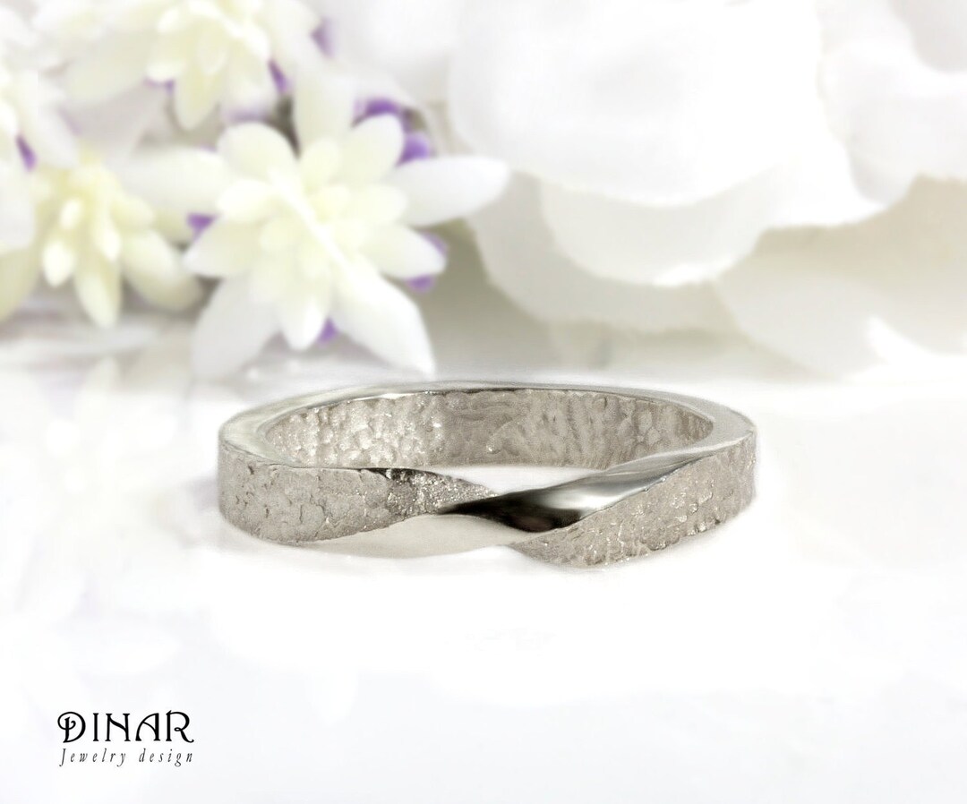 指輪・リング Silver Thick And Thin Mobius Rings Amazon.com: ZUKKY MöBius Ring Couple Ring Sterling Silver