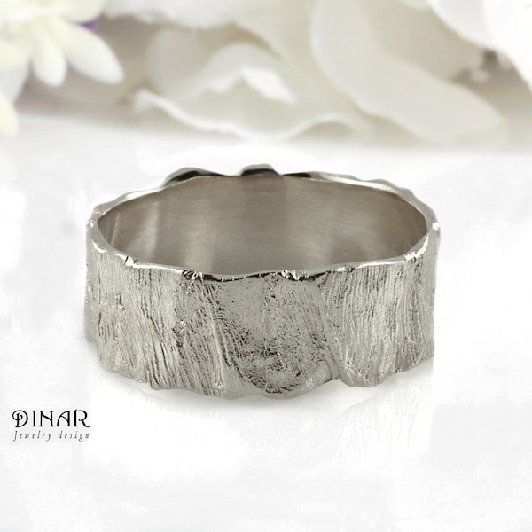 Tree Bark Ring Etsy