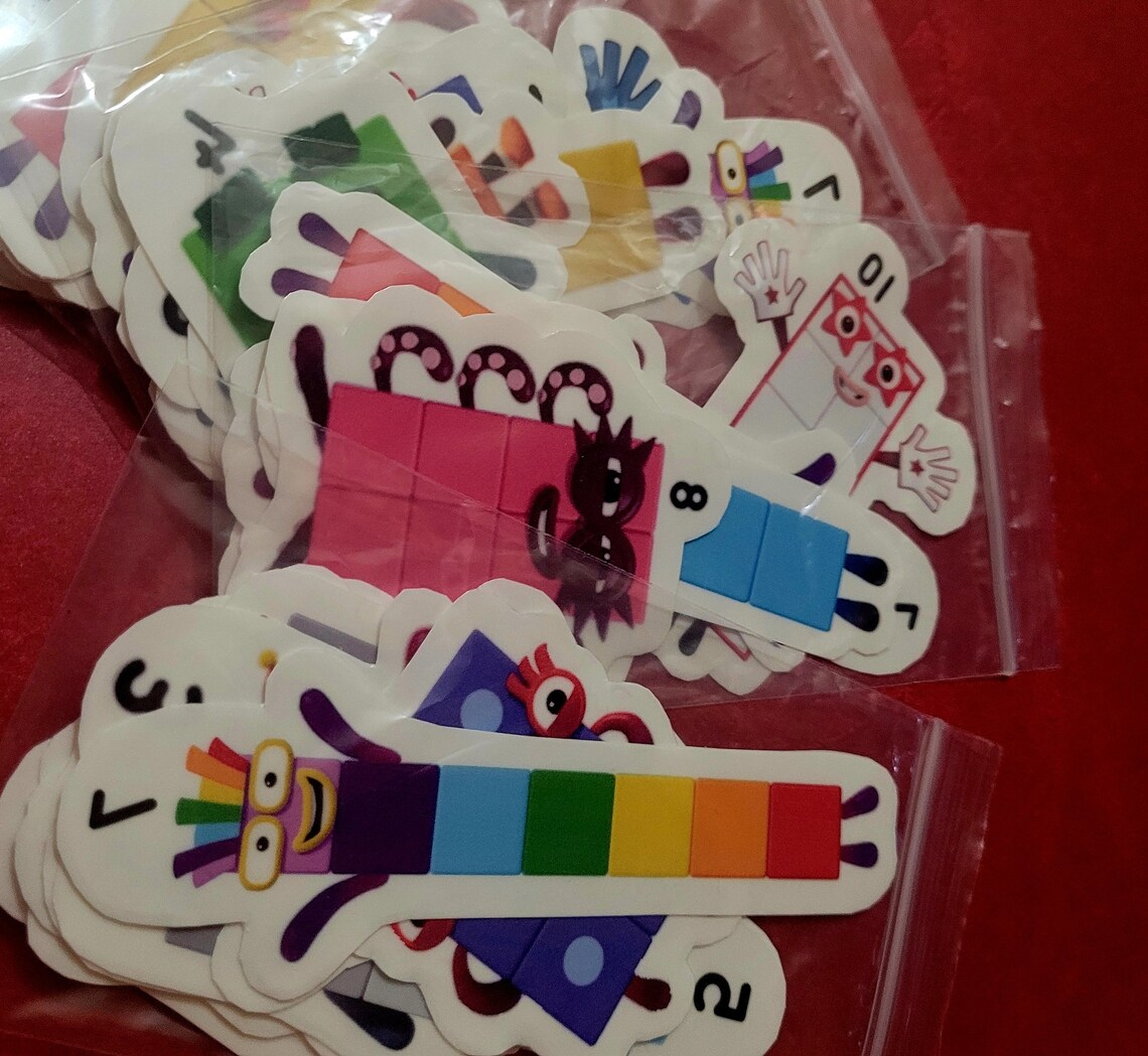 Numberblocks Temporary Tattoo Pack Of - Etsy