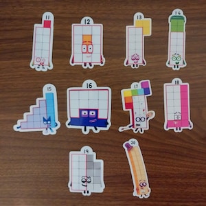 Numberblocks 11-20 Magnets