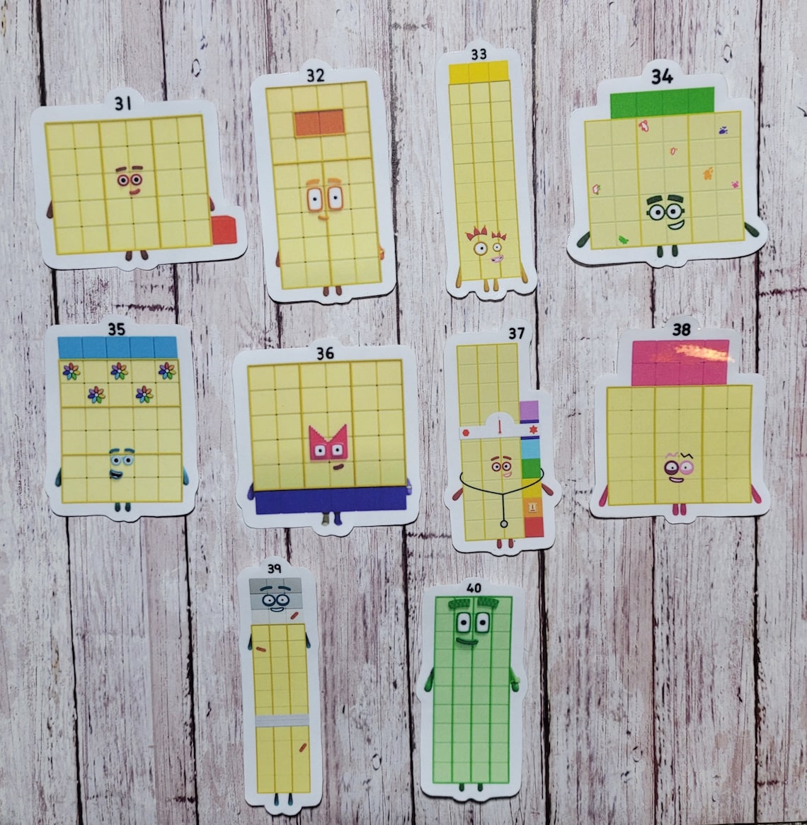 Numberblocks 31-40 - Etsy Australia