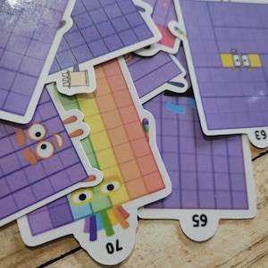 Numberblocks 61-70 Stickers