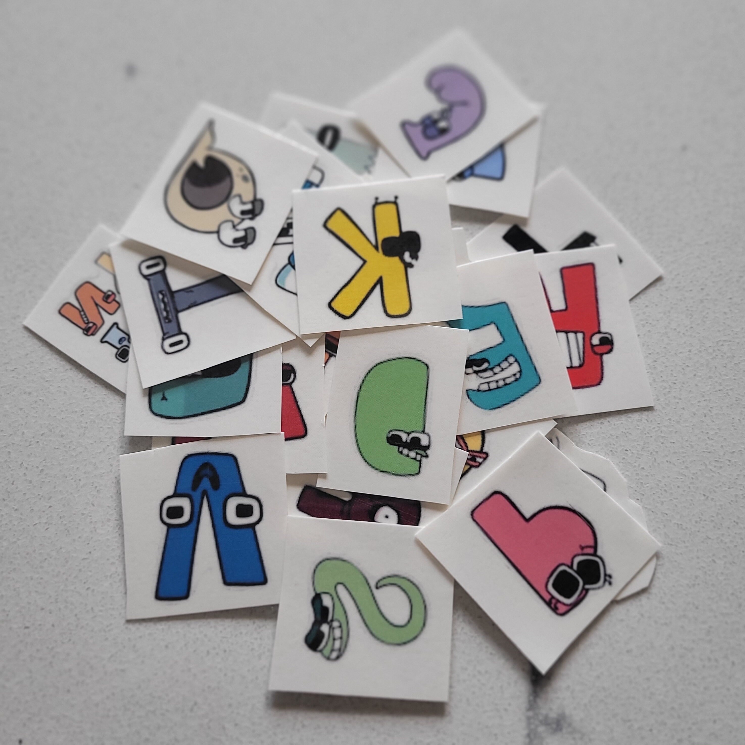 Alphabet LORE Temporary Tattoos Etsy