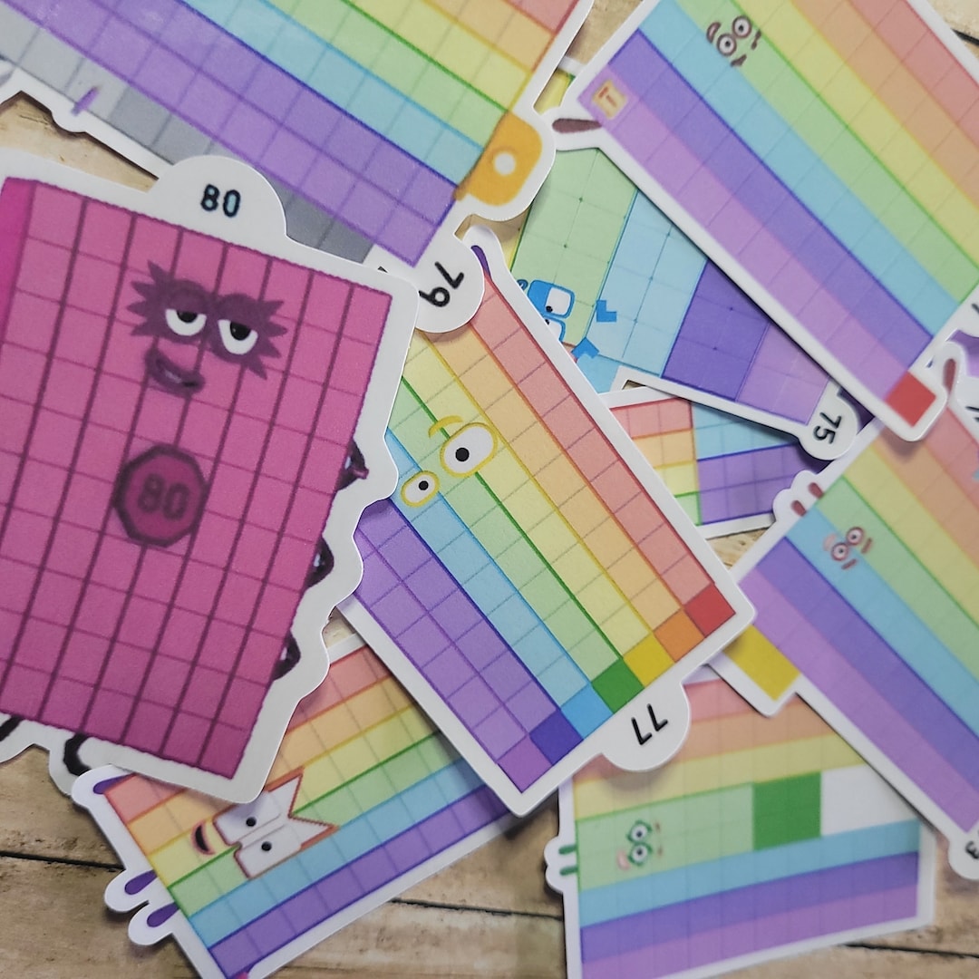 Numberblocks 7180 Stickers Etsy