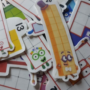 Number Blocks Stickers (11-20)