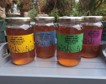 Raw Dorset Summer Honey - Harvest 2023 - 5 Size Options