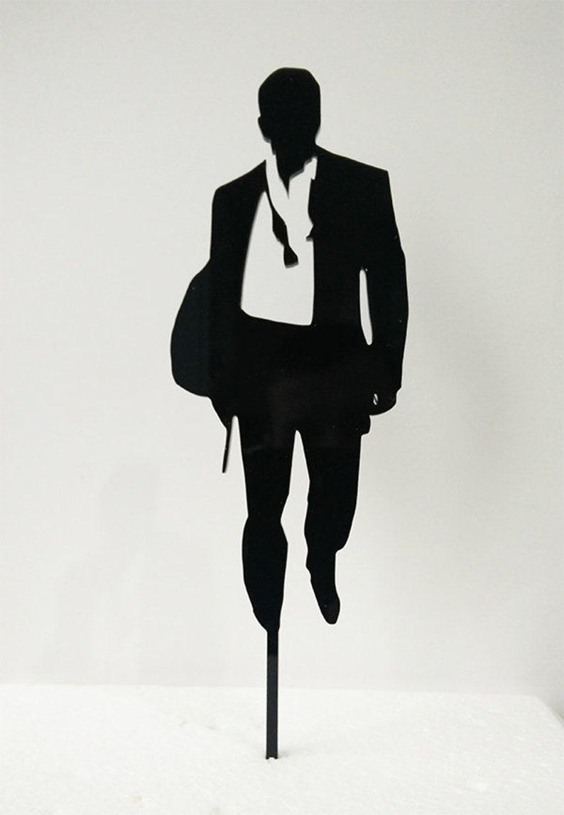 James Bond Agent 007 acrylic cake topper birthday any Etsy