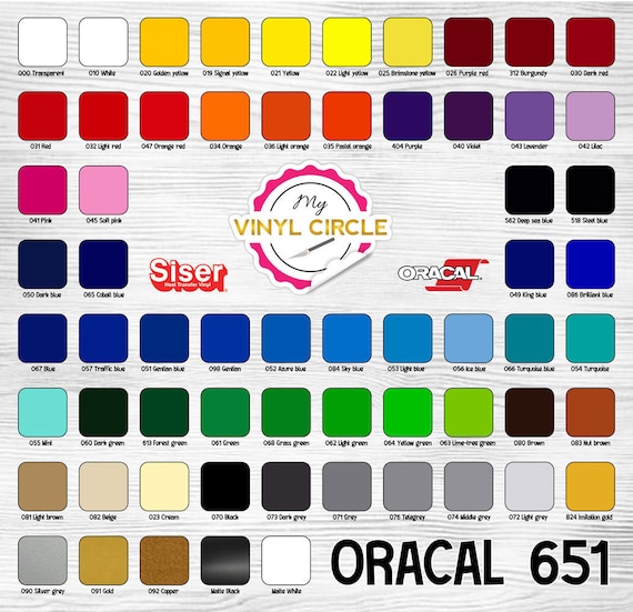 Ultimate Oracal 651 Adhesive Vinyl Starter Pack 65 Colors 12x12 1 of Every  Color 