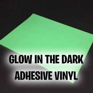 12&quot;x12&quot; Glow In The Dark Adhesive Craft Vinyl Permanent
