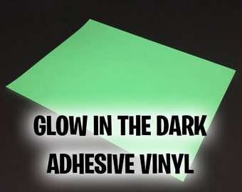 12"x12" Glow In The Dark Adhesive Craft Vinyl Permanent