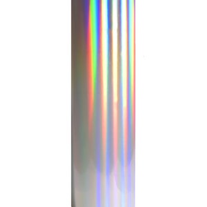 May include: A roll of iridescent holographic vinyl with a rainbow sheen.