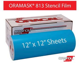 ORAMASK 813 Paint Stencil Film - 1 Sheet 12" x 12"