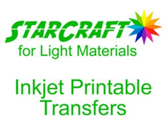 Starcraft Inkjet Printable Heat Transfers for Light Materials Sheets Ink  Jet Print and Cut HTV Silhouette and Cricut Compatible 