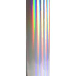 Puede incluir: Un rollo de vinilo hologr&aacute;fico iridiscente con un brillo arco&iacute;ris.