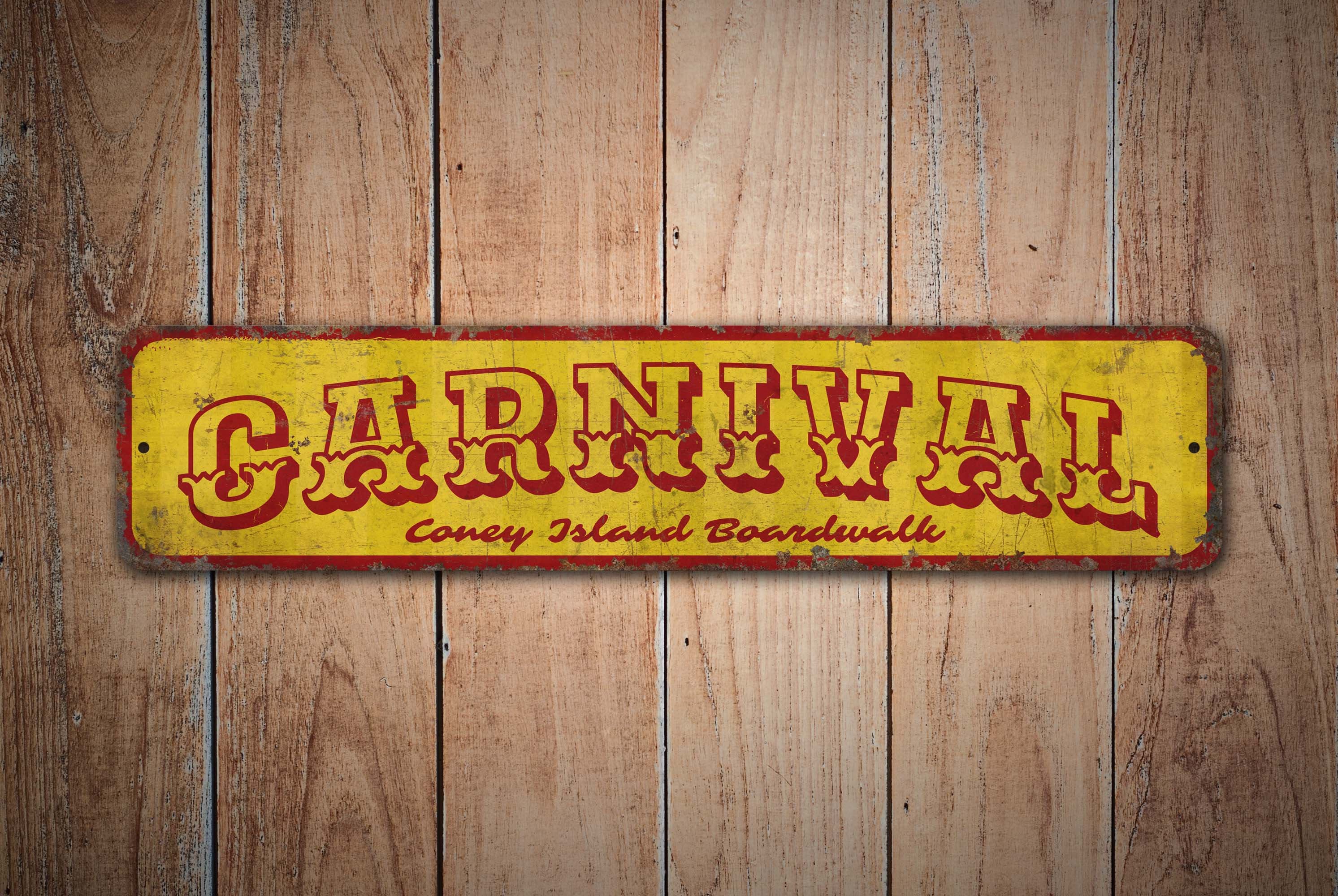 Carnival Sign - Carnival Decor - Custom Carnival Sign - Vintage Style ...