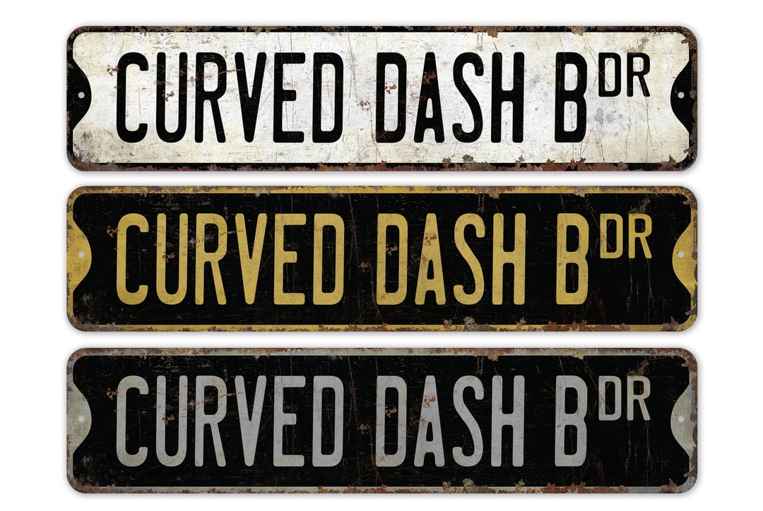 Curved Dash B - Curved Dash B Sign - Oldsmobile Decor - Curved Dash B ...