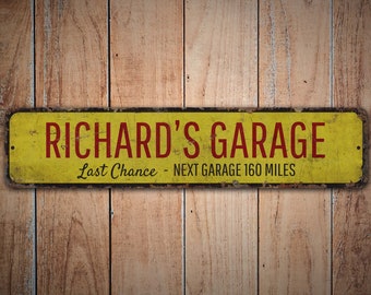 Garage Last Chance - Last Chance Garage - Custom Garage Decor - Last Garage Sign - Vintage Style Sign - Premium Quality Rustic Metal Sign