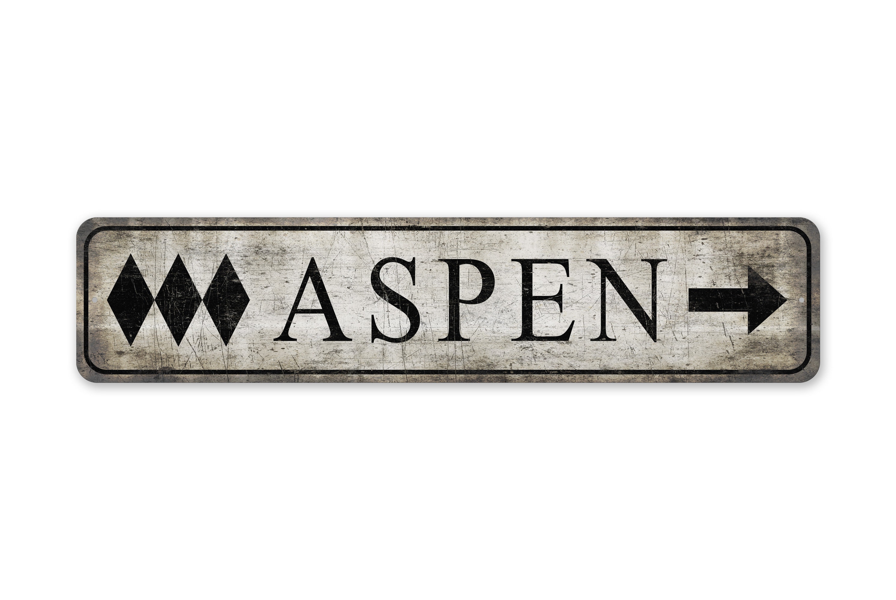 Triple Diamond Sign - Aspen Triple Diamond - Aspen Arow Sign - Vintage ...