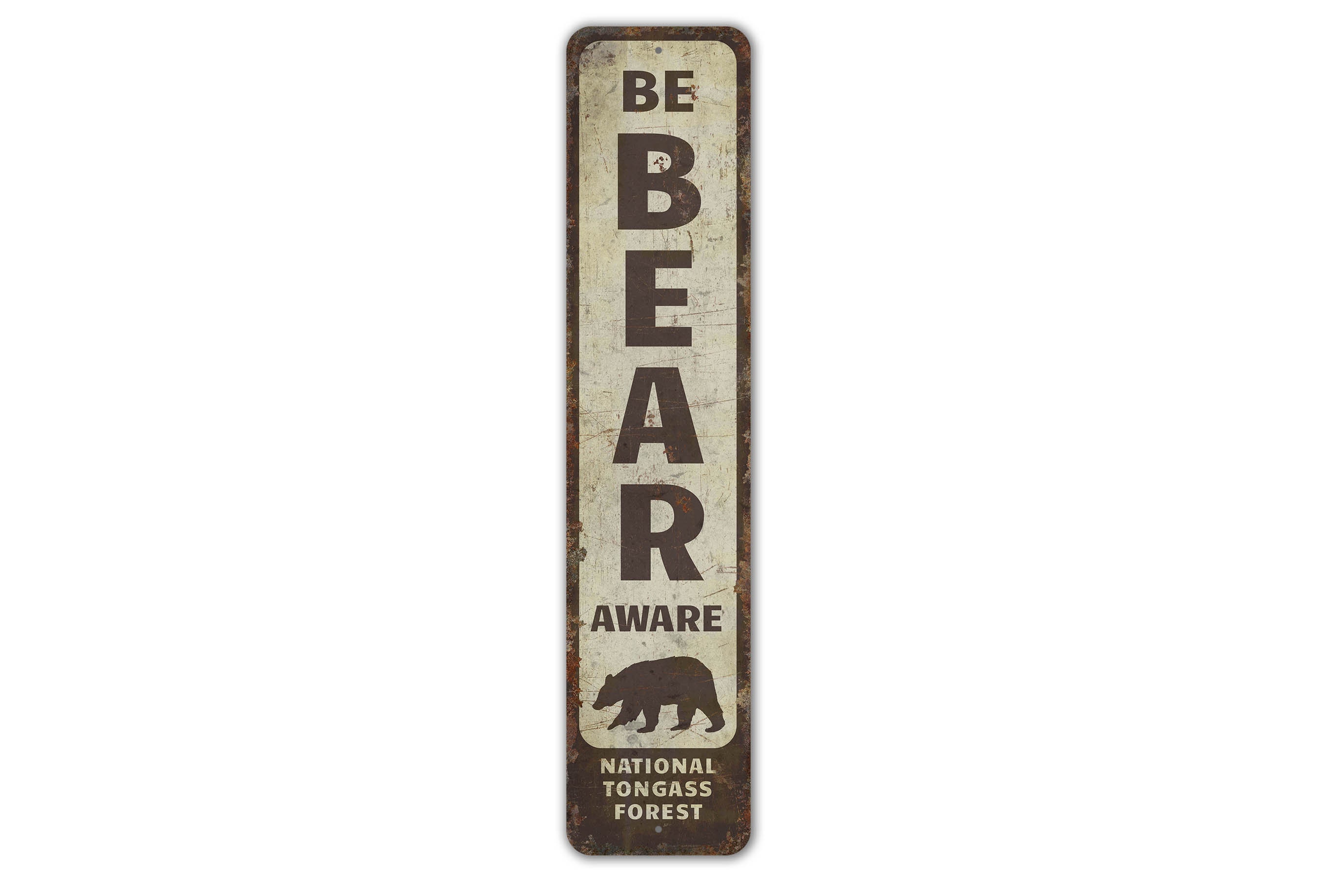 Be Bear Aware Sign - National Forest Decor - Bear Sign - Custom Forest ...