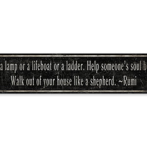 Rumi&#39;s Quote Sign - Inspirational Quote - Motivational Quote - Rumi Motivational Quote - Premium Quality Rustic Metal Sign
