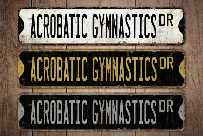 Acrobatic Gymnastics - Gymnastics Sign - Gymnastics Decor - Custom ...
