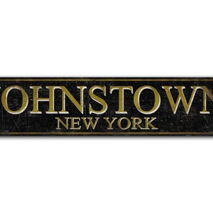 Custom City Name Sign - City Name Sign - Vintage Style Sign - City Name Metal Sign - Personalized Sign - Premium Quality Rustic Metal Sign