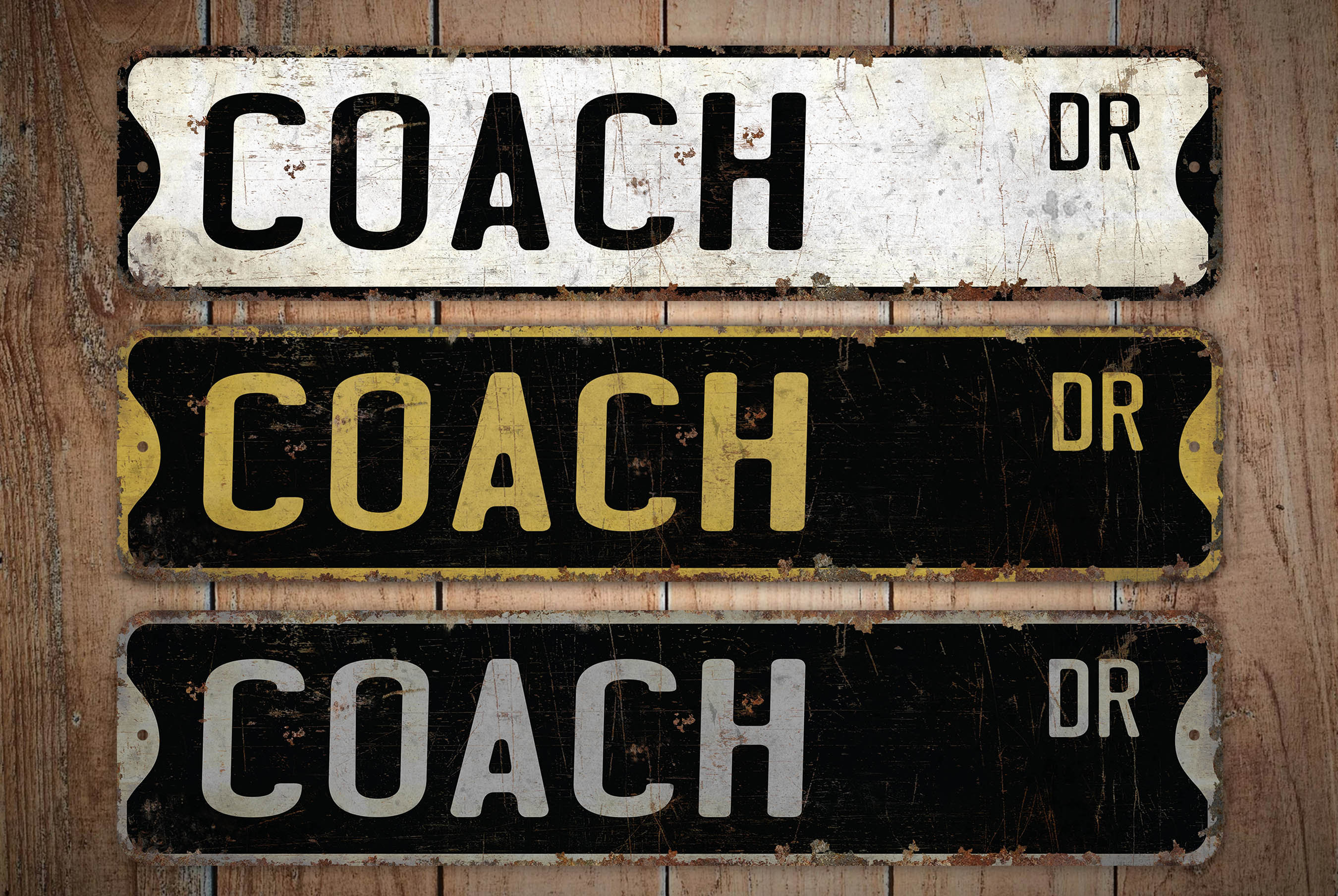 Coach - Coach Sign - Coach Decor - Vintage Style Sign - Custom