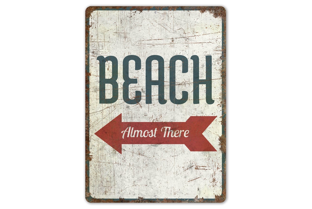 Beach Sign - Beach Direction Sign - Arrow Sign - Beach Decor - Beach ...