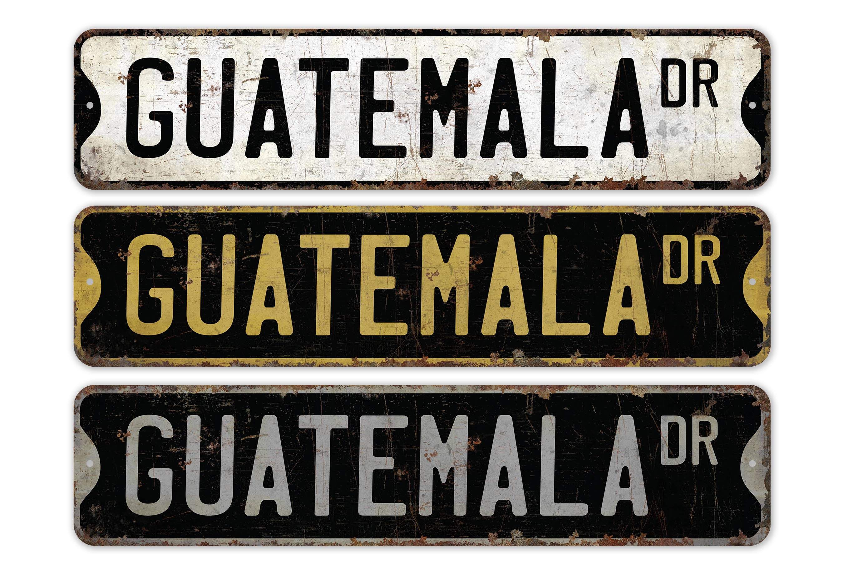 Guatemala - Guatemala Sign - Guatemala Decor - Vintage Style Sign