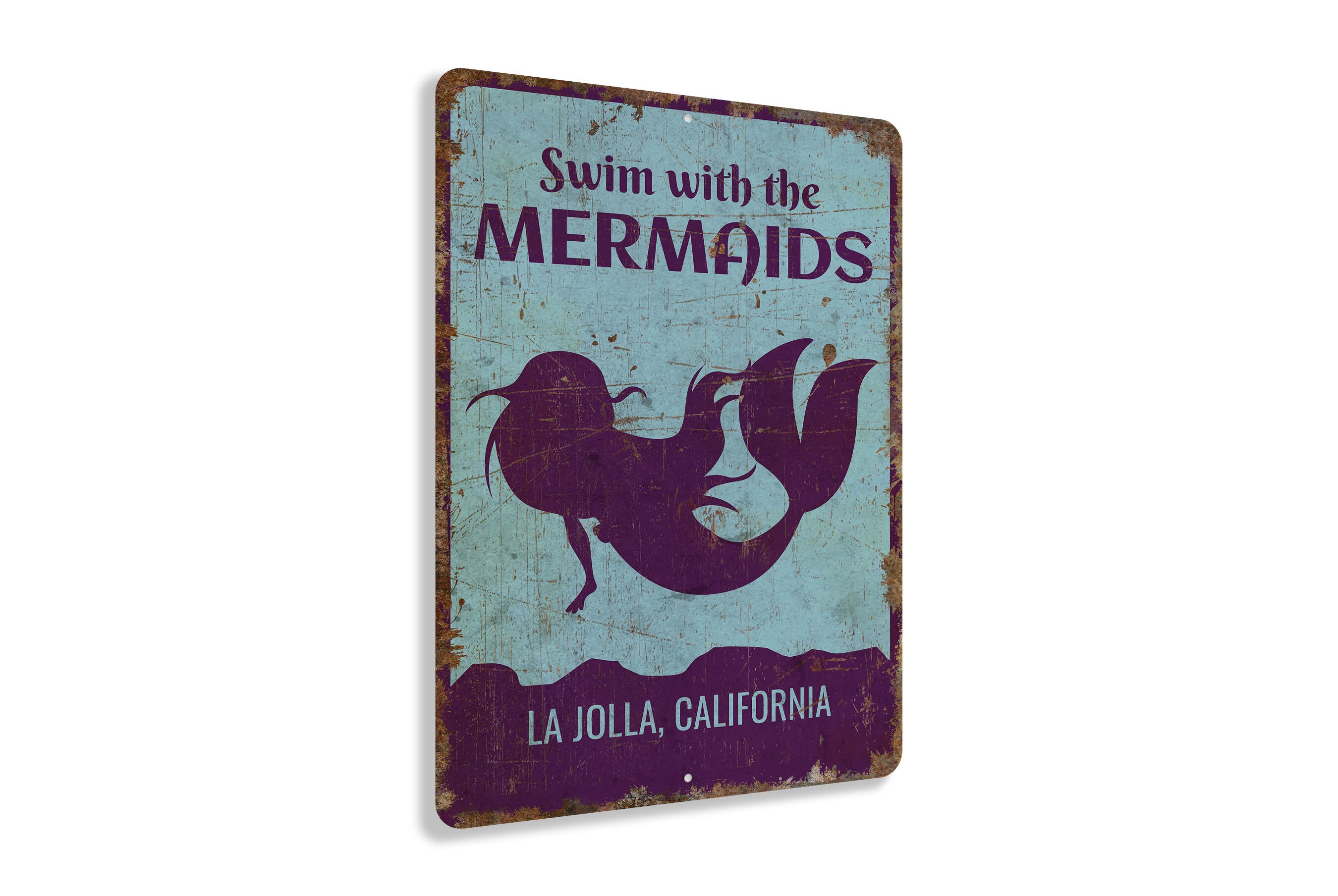 Mermaids Sign - Mermaids Beach Sign - Beach Decor - Beach Sign ...