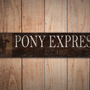 アンティーク wooden sign ポニーエクスプレス 木製看板 アンティークwooden sign ポニーエクスプレス木製看板
