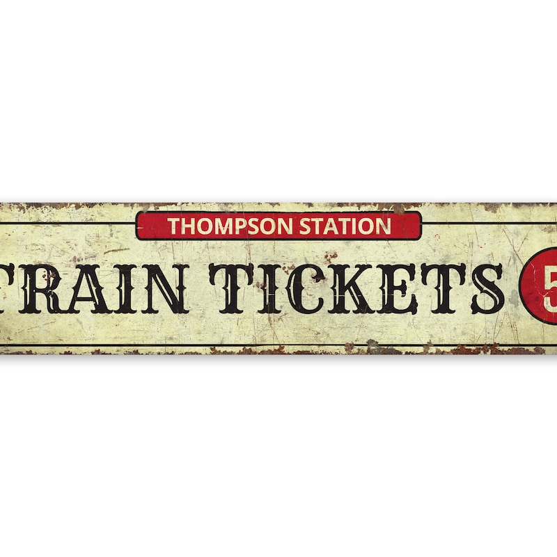 Metal Trains Ticket - Etsy